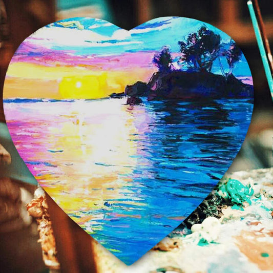 Premium Heart Canvas 4"