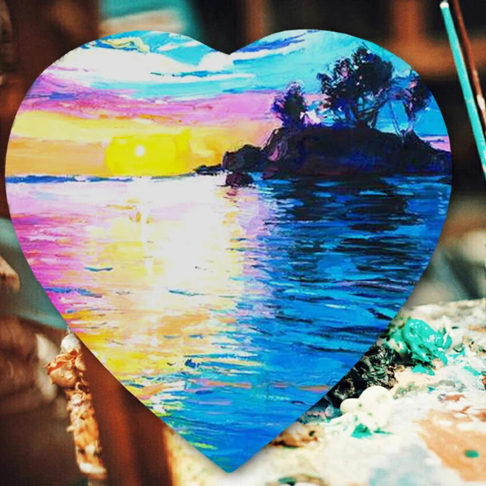 Premium Heart Canvas 4"